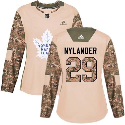 Adidas Maple Leafs #29 William Nylander Camo Authentic Veterans Day Women's Stitched NHL Jersey